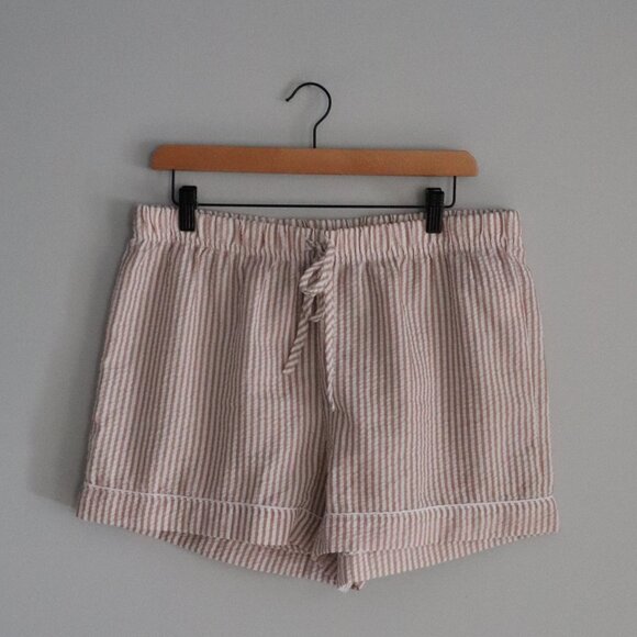 Kikit Sz Lrg Matching Striped Summer Tank Top + Shorts Comfy Lounge Set - Picture 7 of 14